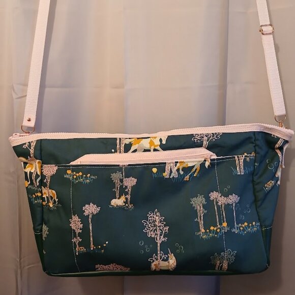 New Unicorn Mystical Diaper Bag Green Pink mystical print Girls theme Large 20" - Picture 2 of 11